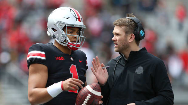 Justin Fields and Corey Dennis